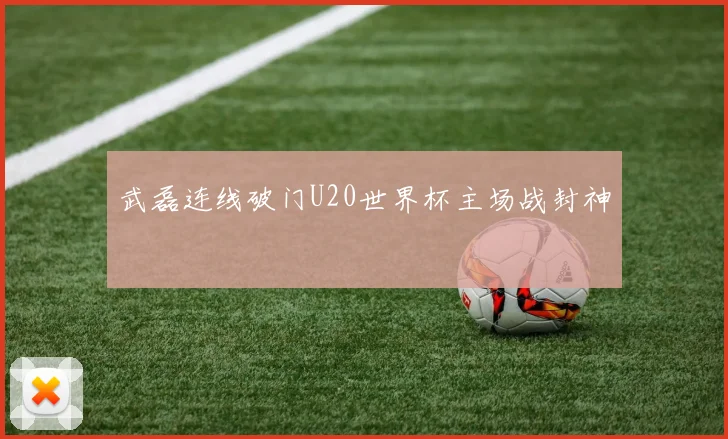 武磊连线破门U20世界杯主场战封神